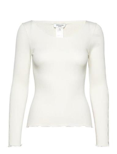 Cotton T-Shirt Tops T-shirts & Tops Long-sleeved White Rosemunde