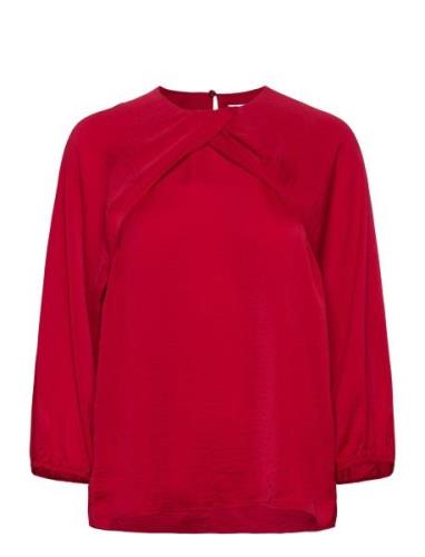 Litoiw Blouse Tops Blouses Long-sleeved Red InWear