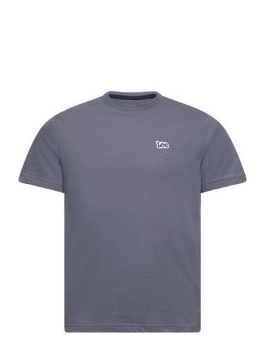 Badge T-Shirt Tops T-shirts Short-sleeved Blue Lee Jeans
