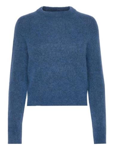 Mohair Girlfriend Sweater Tops Knitwear Jumpers Blue Cathrine Hammel