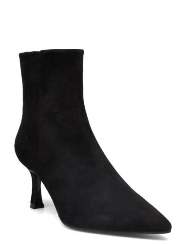 Booties Shoes Boots Ankle Boots Ankle Boots With Heel Black Billi Bi