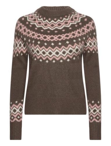 Fqmerla-Pullover Tops Knitwear Jumpers Brown FREE/QUENT