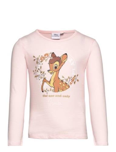 Tshirt Tops T-shirts Long-sleeved T-shirts Pink Bambi