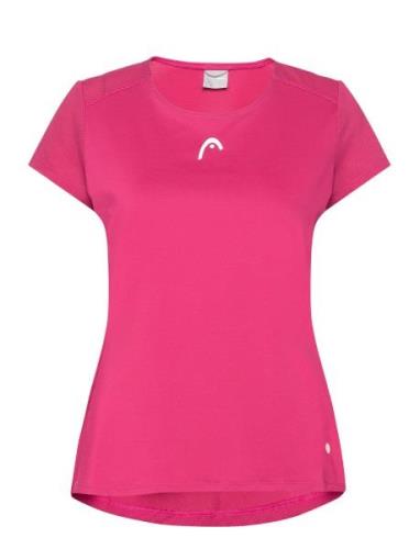 Tie-Break T-Shirt Women Sport T-shirts & Tops Short-sleeved Pink Head