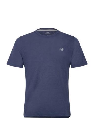 Athletics T-Shirt Sport T-shirts Short-sleeved Navy New Balance