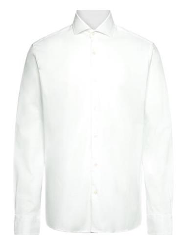 Bs Miller Slim Fit Shirt Tops Shirts Business White Bruun & Stengade