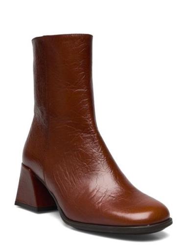 Lilian Shoes Boots Ankle Boots Ankle Boots With Heel Brown Wonders
