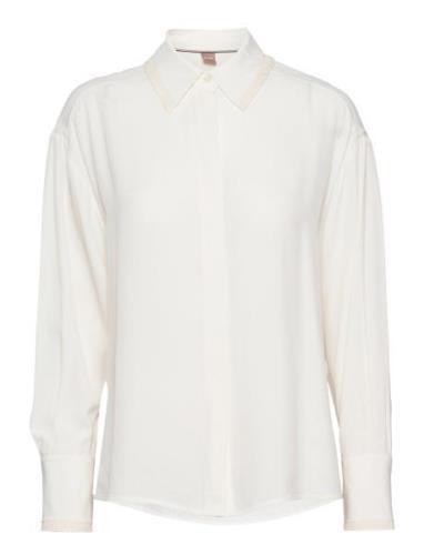Biplea Tops Blouses Long-sleeved White BOSS