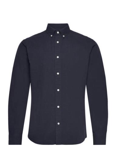 Slhslimrick-Poplin Shirt Ls Noos Tops Shirts Business Navy Selected Ho...