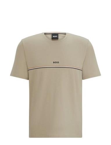 Unique T-Shirt Tops T-shirts Short-sleeved Beige BOSS