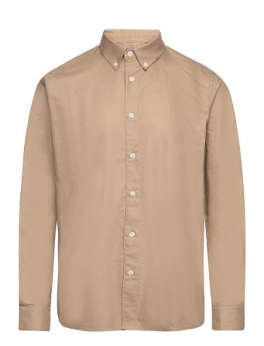 Cotton Oxford Sune Shirt Bd Tops Shirts Casual Beige Mads Nørgaard
