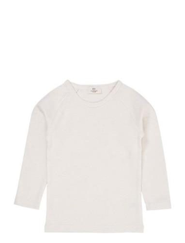 Melange Ls T-Shirt Tops T-shirts Long-sleeved T-shirts Cream Copenhage...