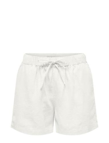 Onlcaro Mw Linen B Pull-Up Shorts Cc Pnt Bottoms Shorts Casual Shorts ...