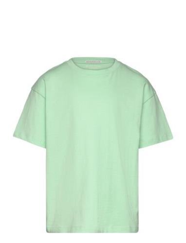 Over Printed T-Shirt Tops T-shirts Short-sleeved Green Tom Tailor