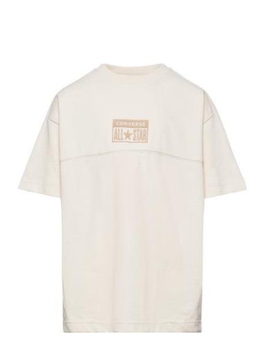 Helier Jersey Ss Sport T-shirts Short-sleeved Beige Converse