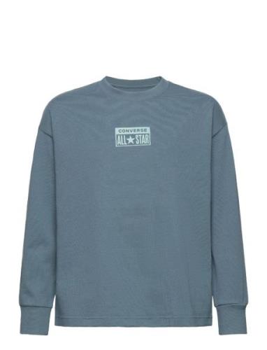 Helier Jersey Ls Tops Sweat-shirts & Hoodies Sweat-shirts Blue Convers...