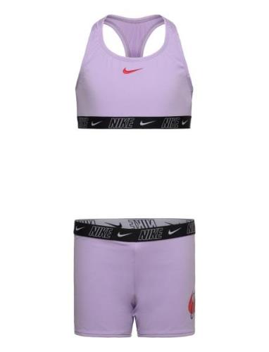 Nike Racerback Bikini/Short Set Bikinit Purple NIKE SWIM
