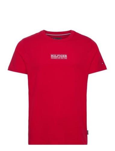 Small Hilfiger Tee Tops T-shirts Short-sleeved Red Tommy Hilfiger