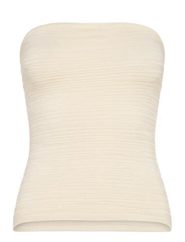 Knitted Tube Top Vests Knitted Vests Cream Gina Tricot