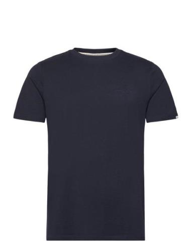 Akrod S/S Tee Noos - Gots Tops T-shirts Short-sleeved Navy Anerkjendt