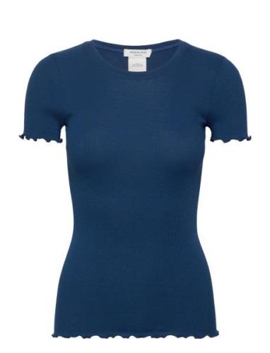 Rwbernadine Ss O-Neck T-Shirt Tops T-shirts & Tops Short-sleeved Blue ...