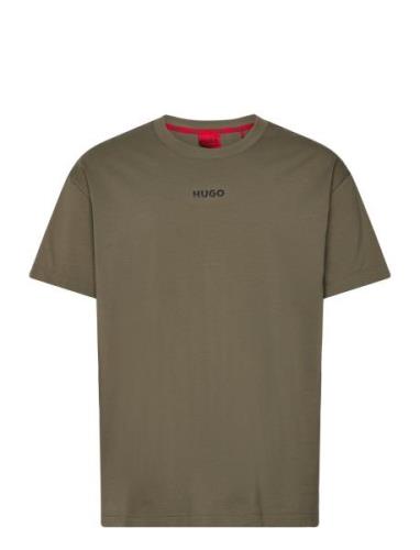 Linked T-Shirt Designers T-shirts Short-sleeved Green HUGO