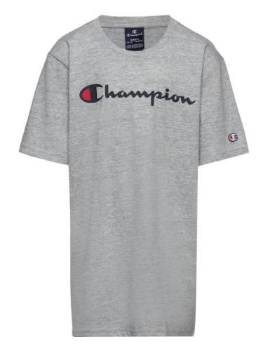 Crewneck T-Shirt Sport T-shirts Short-sleeved Grey Champion