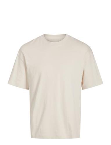 Jjeurban Edge Tee Ss O-Neck Noos Tops T-shirts Short-sleeved Cream Jac...