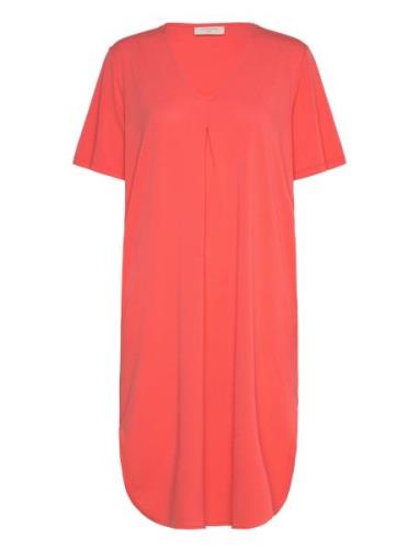 Fqfloi-Dress Polvipituinen Mekko Orange FREE/QUENT