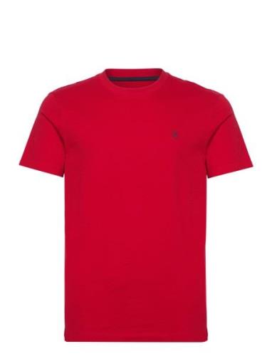 S/S Embroidered Logo Tops T-shirts Short-sleeved Red Original Penguin