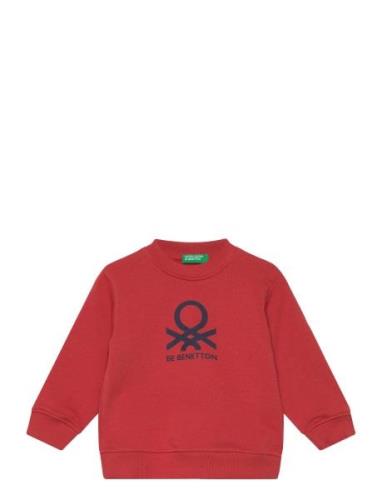 Sweater L/S Tops Sweat-shirts & Hoodies Sweat-shirts Red United Colors...