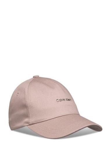 Calvin Lettering Canvas Cap Accessories Headwear Caps Beige Calvin Kle...