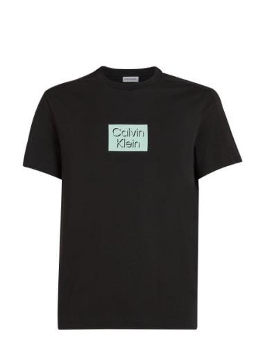 Cut Out Shadow Logo T-Shirt Tops T-shirts Short-sleeved Black Calvin K...