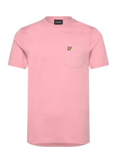 Pocket T-Shirt Tops T-shirts Short-sleeved Pink Lyle & Scott