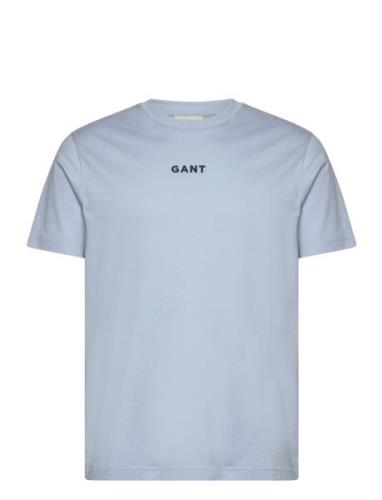 Contrast Small Logo Tshirt Tops T-shirts Short-sleeved Blue GANT
