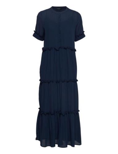 Marie Silje Dress Maksimekko Juhlamekko Blue Bruuns Bazaar
