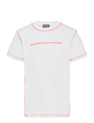 Tjuseam T-Shirt Tops T-shirts Short-sleeved White Diesel