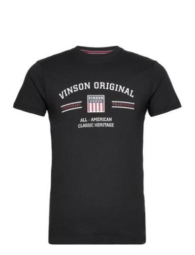 Vin T-Shirt Matt Men Tops T-shirts Short-sleeved Black VINSON