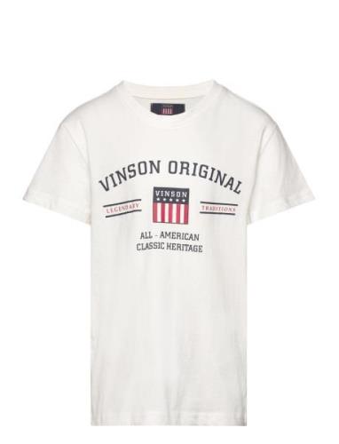 Vin T-Shirt Manuel Jr.boy Tops T-shirts Short-sleeved White VINSON