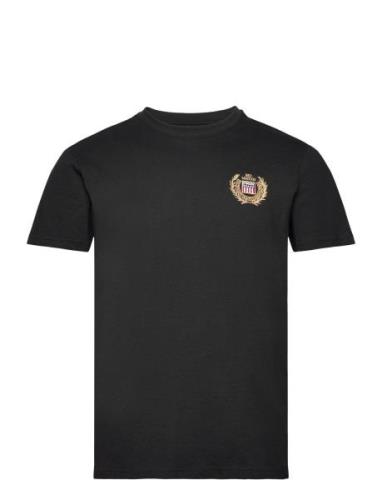 Kayden Reg Sj Vin M Tee Tops T-shirts Short-sleeved Black VINSON