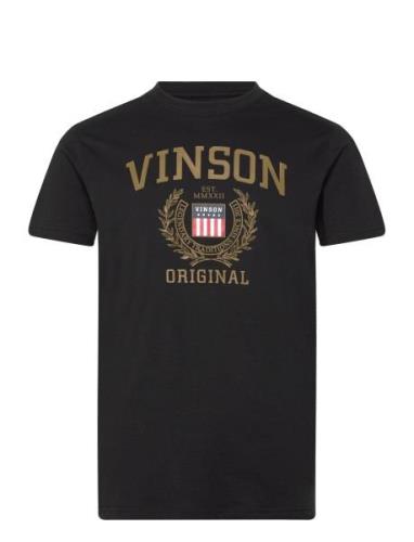Kaiser Gold Reg Sj Vin M Tee Tops T-shirts Short-sleeved Black VINSON