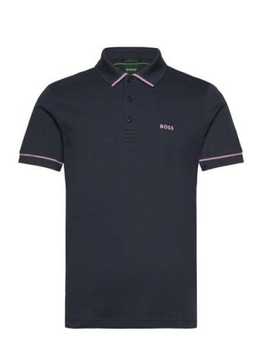 Paule Tops Polos Short-sleeved Navy BOSS