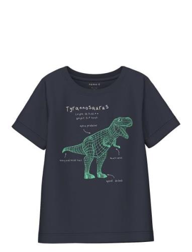 Nmmkarletto Ss Top Pb Tops T-shirts Short-sleeved Navy Name It