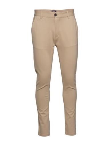 Ponte Roma Plain Bottoms Trousers Chinos Beige Denim Project
