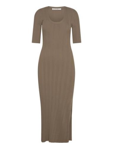 Salvagz Long Dress Maksimekko Juhlamekko Brown Gestuz