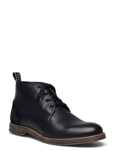 Nick Leather Shoe Nyörisaappaat Black Sneaky Steve