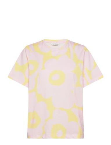Tunnit Unikko Tops T-shirts & Tops Short-sleeved Pink Marimekko