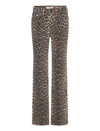 Pd-Birkin Jeans Leopard Bottoms Jeans Straight-regular Brown Pieszak