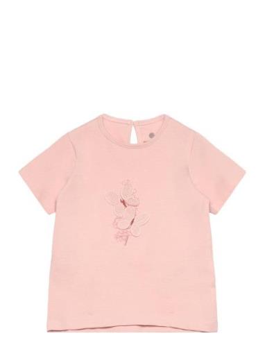 T-Shirt Ss Tops T-shirts Short-sleeved Pink En Fant