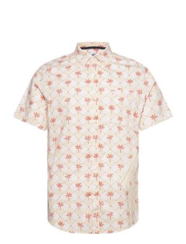 Ss Eco Twll Strtch A Tops Shirts Short-sleeved Pink Original Penguin